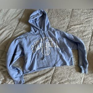 Hollister Light Blue Los Angeles Graphic Hoodie